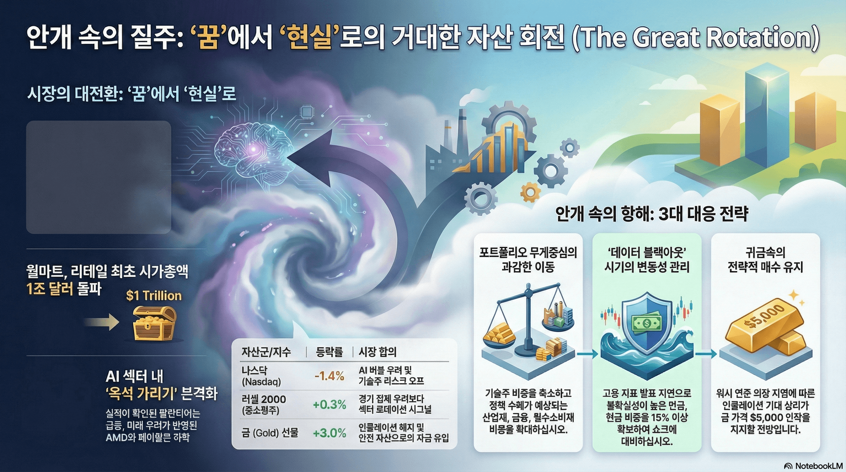 [일간 리포트] 기술주 급락과 가치주 로테이션, '데이터 블랙아웃' 대응 전략(2026.02.04)