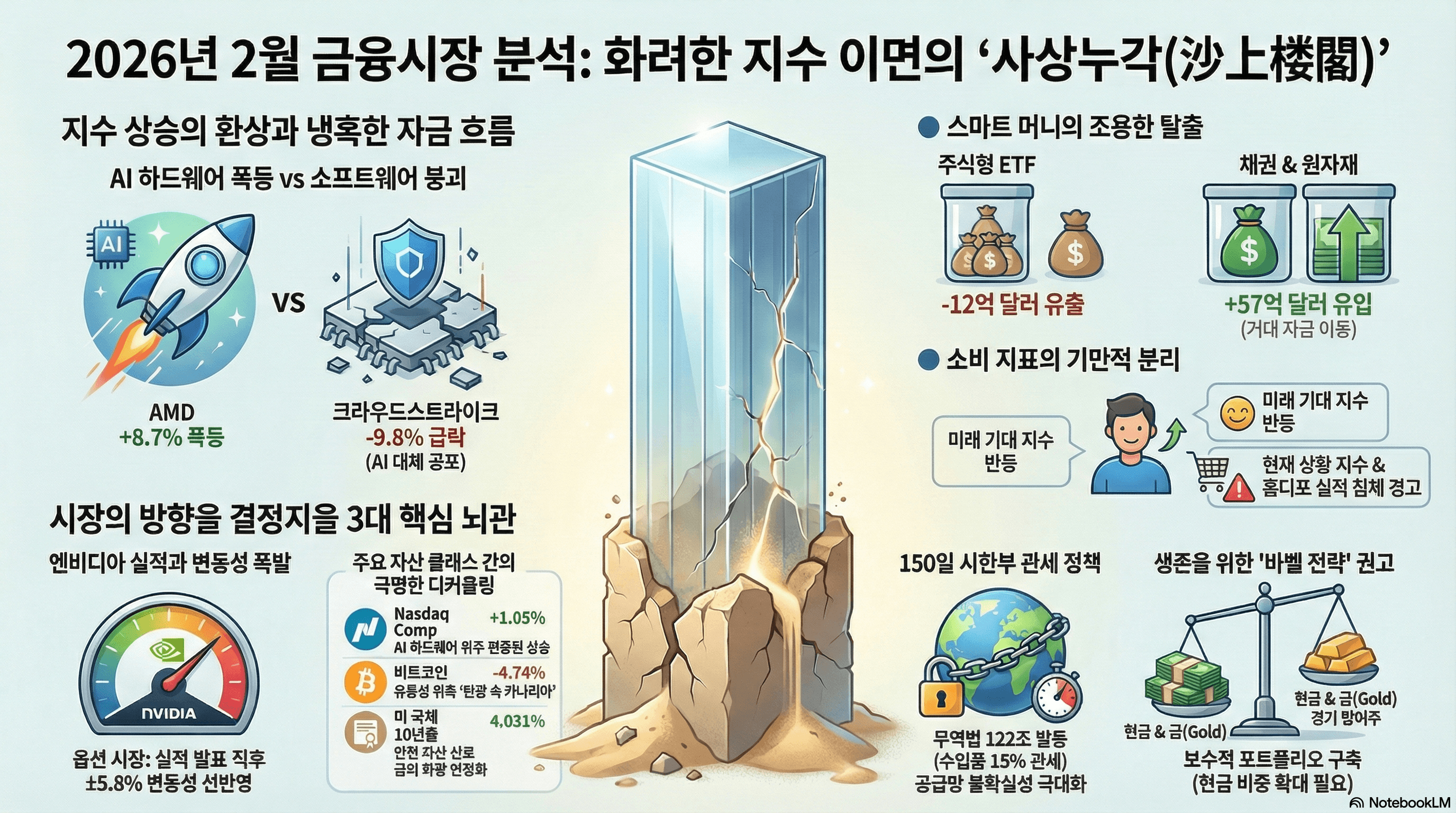 AI 광풍과 150일 관세의 충돌: 2026년 2월, 시장은 지금 속고 있는가?(2026.02.25)