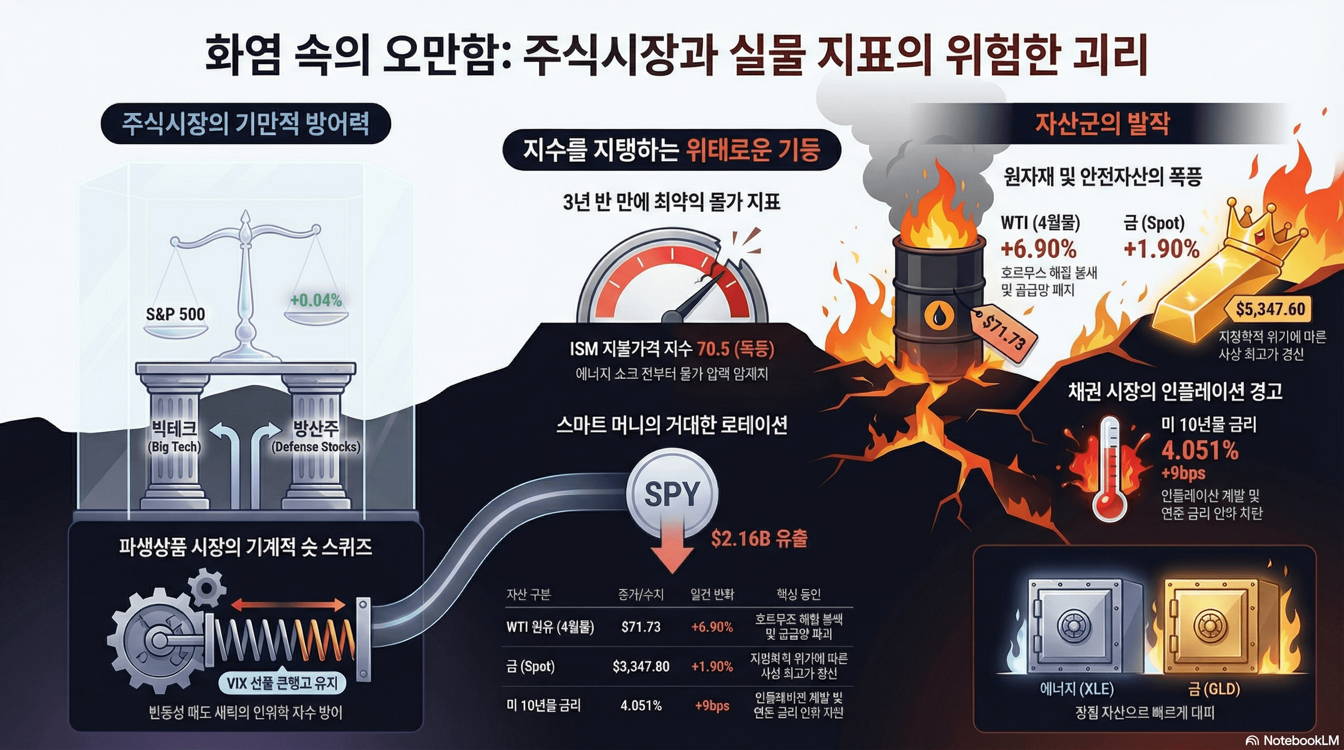 제3차 중동전쟁과 인플레이션 부활, 주식시장 반등은 파생상품의 착시인가?(2026.03.03)