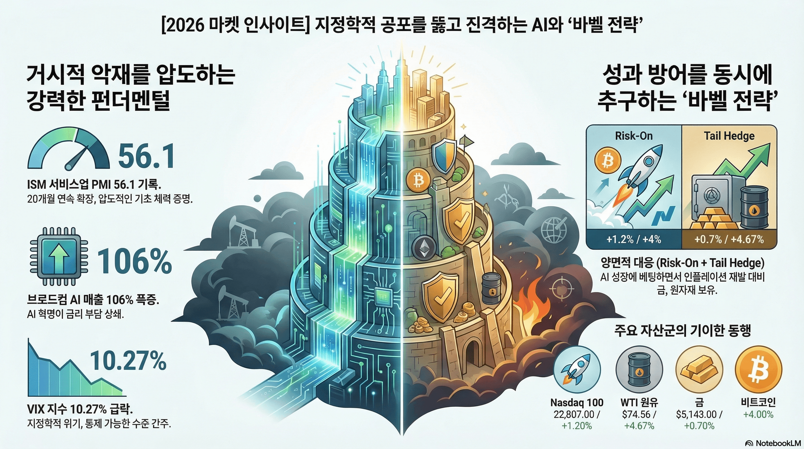 유가 급등과 금리 상승에도 나스닥이 폭등한 이유? 브로드컴 실적과 금(Gold)의 기이한 동행